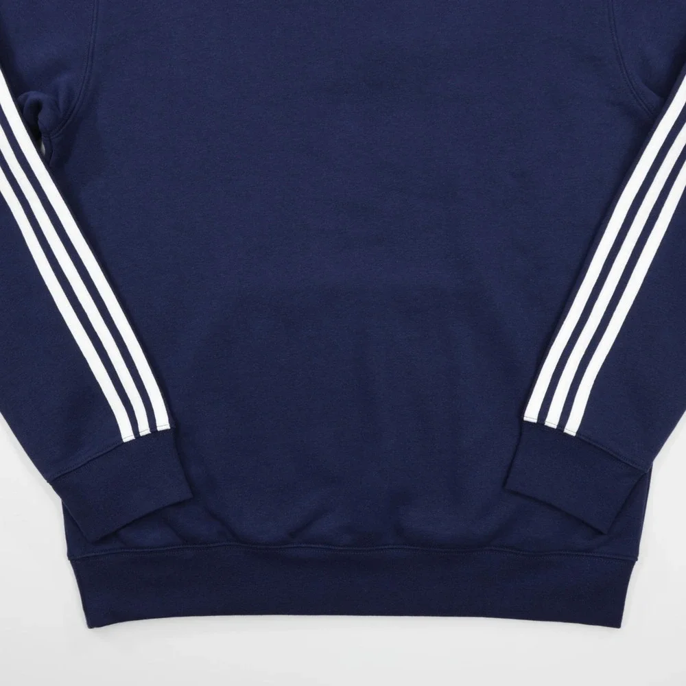 Adidas Originals Men's Kangaroo Pocket Adicolor Classics 3 Stripes Hoodie Navy L